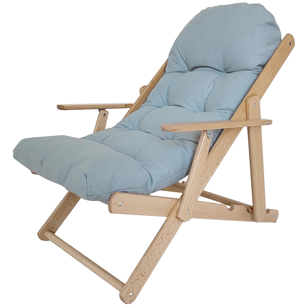 Poltrona Relax Sedia Reclinabile Massaggiante ¨C Zephmum ¨C Grigio Chiaro Tessuto Velluto