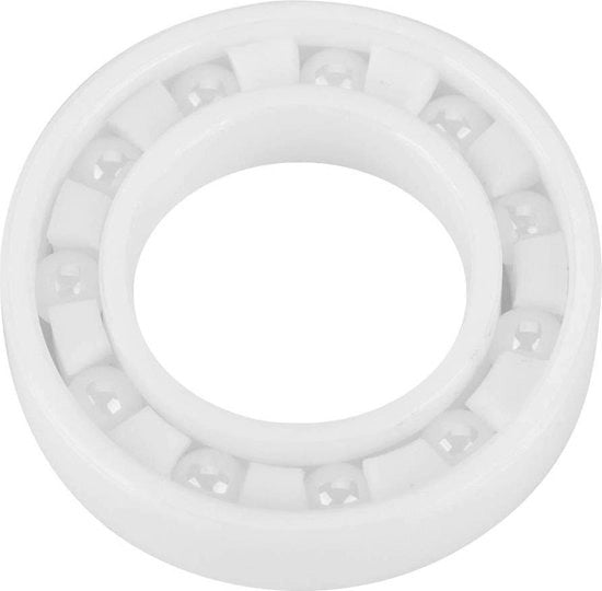 Pompa a Balle Ceramica Alta Precisone Sigillata ZrO2 17x30x7mm Ossido di Zirconio Bianco.