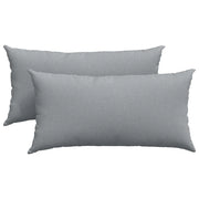 Cuscini da Divano 2 pz | Cuscini per sedie Grigio chiaro 80 x 40 cm Tessuto