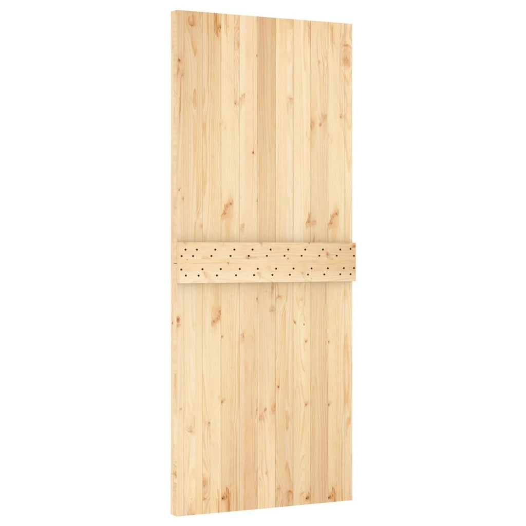 Porta scorrevole Naturale e Nero 85 x 210 cm 3445127