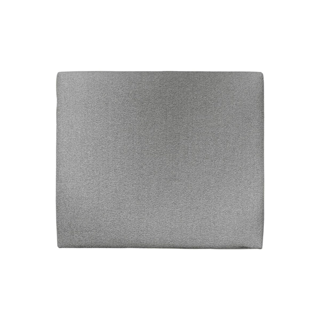 Testiera in tessuto bouclé grigio liscio L200 cm