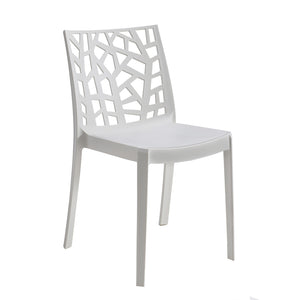 Sedia In Polipropilene Da Interno Esterno Giardino Impilabile Design Sedie Resistenti Moderne Per Terrazz Bianco/1 Sedia