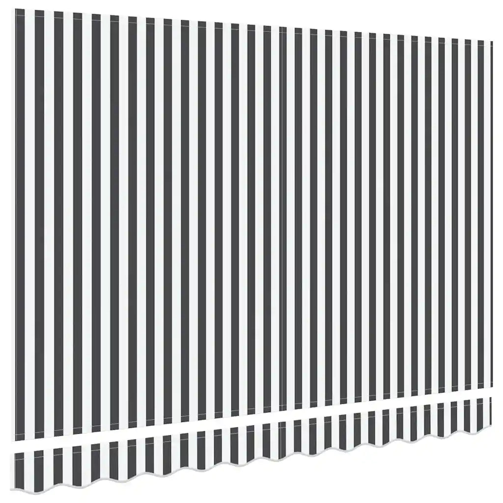 Telo di ricambio per tenda da sole Antracite e Bianco 3,5 x 2 m 42000472