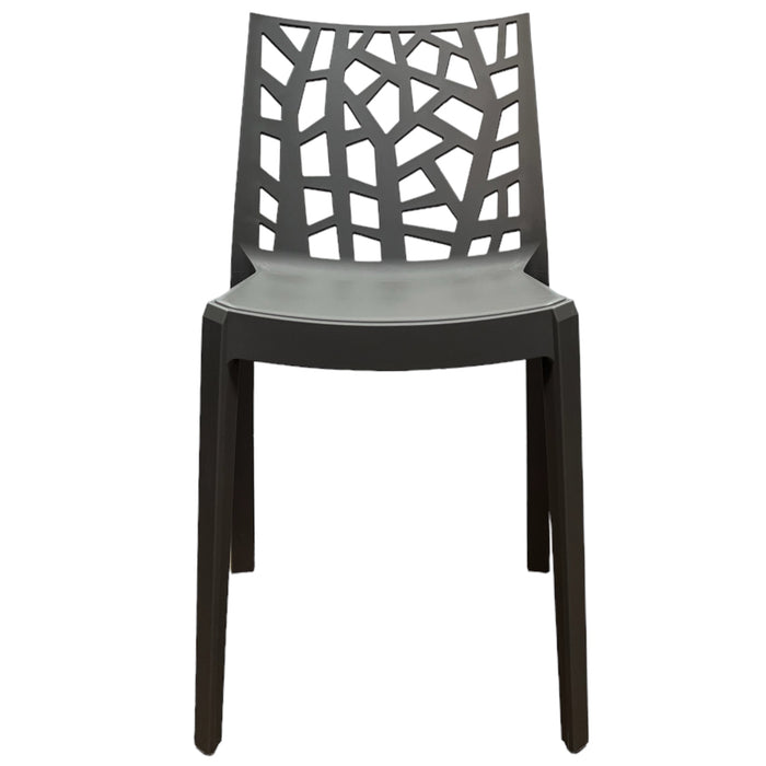 Sedia In Polipropilene Da Interno Esterno Giardino Impilabile Design Sedie Resistenti Moderne Per Terraz Tortora/2 Sedie