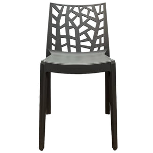 Sedia In Polipropilene Da Interno Esterno Giardino Impilabile Design Sedie Resistenti Moderne Per Terraz Tortora/4 Sedie