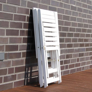 Set da balcone, set da bistrot, tavolo con 2 sedie, bianco