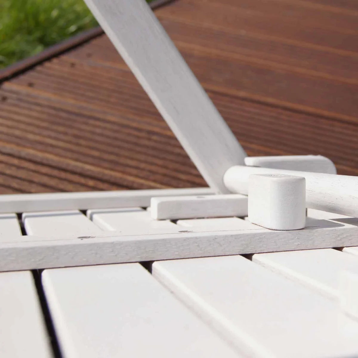 Set da balcone, set da bistrot, tavolo con 2 sedie, bianco