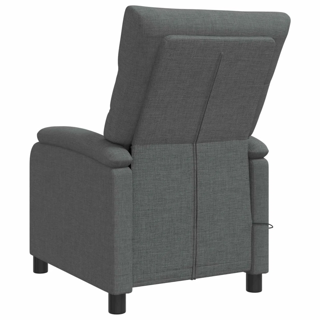 Divano Sedia-Poltrona Massaggiante Grigio Scuro Tessuto 238877