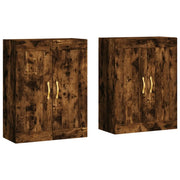 Armadietti a Parete 2 pz Rovere Fumo in Legno Multistrato CFW7412587