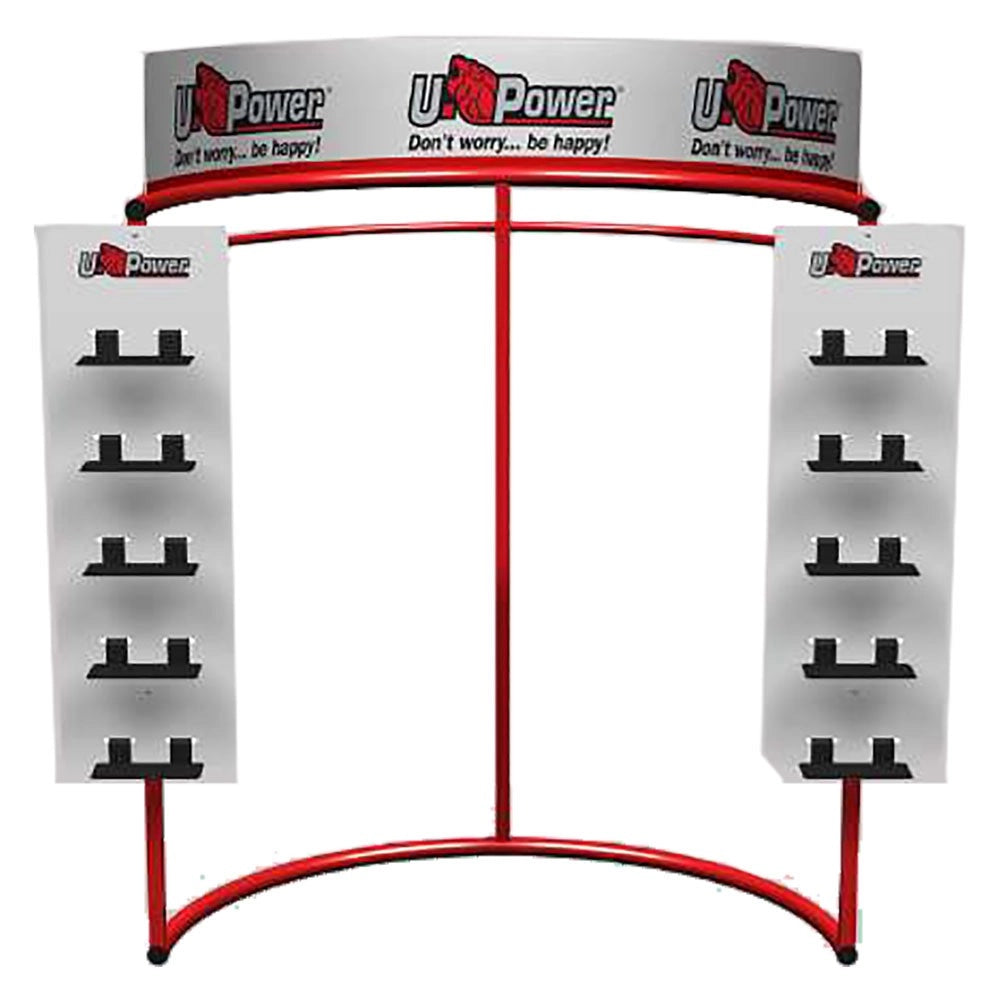 ESPOSITORE PER ABBIGLIAMENTO/CALZATURE U-IRON FORNITO VUOTO -CM116X75XH160