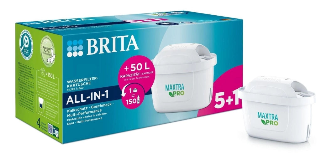 Brita 120559 MAXTRA PRO Filtro per Caraffa 4 Stadi 150 L 6 Pezzi colore Bianco