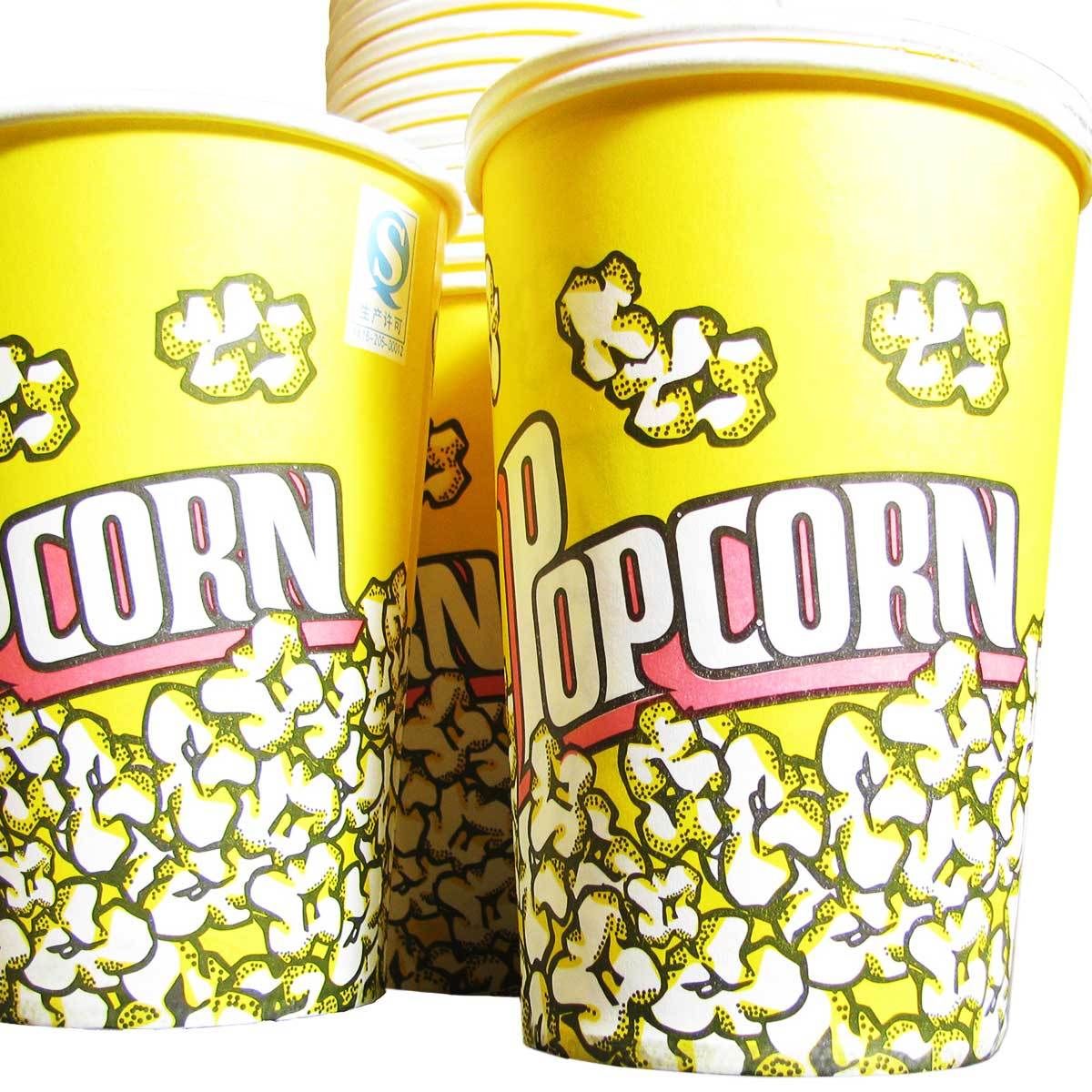 Contenitori di Cartone per Popcorn, 25 pezzi