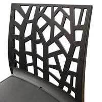 Sedia In Polipropilene Da Interno Esterno Giardino Impilabile Design Sedie Resistenti Moderne Per Terrazzo  Nero/4 Sedie