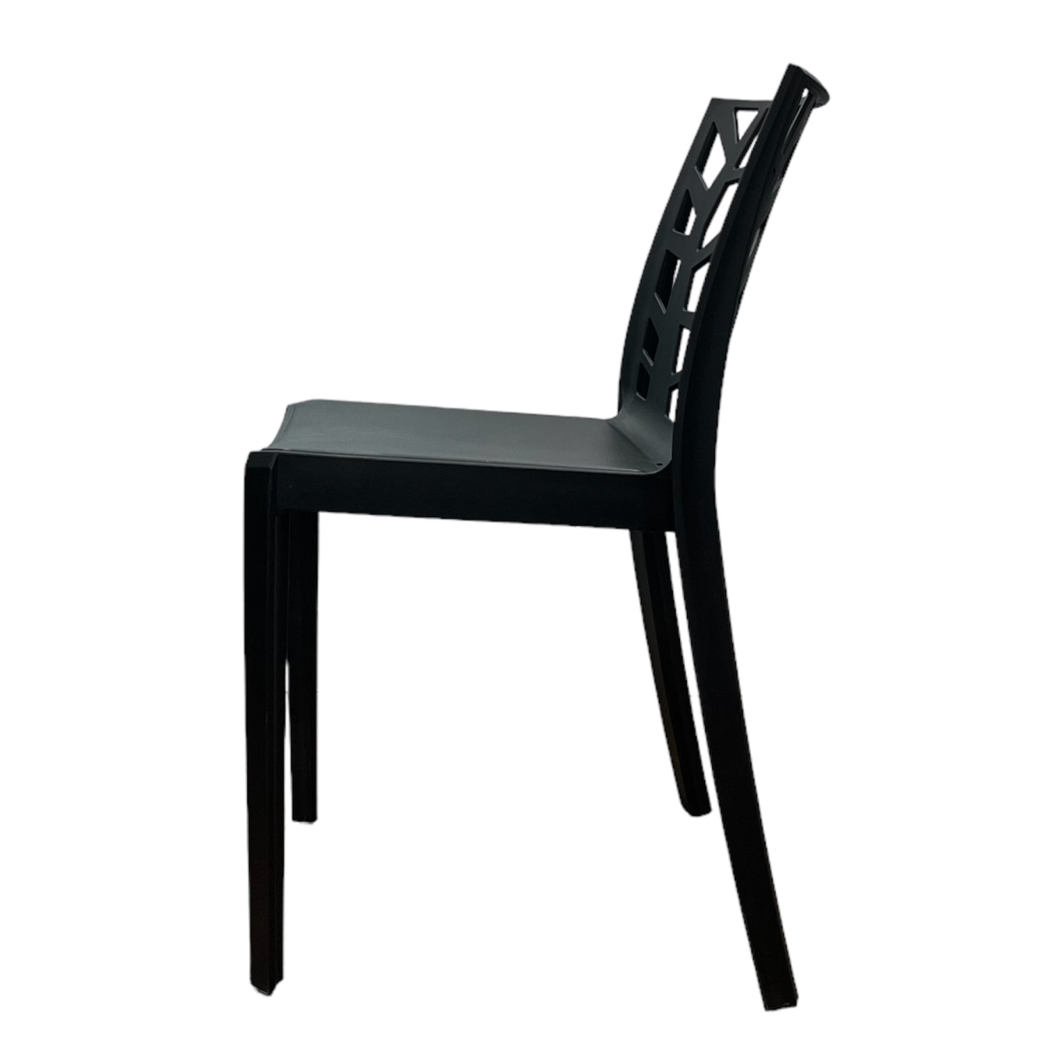Sedia In Polipropilene Da Interno Esterno Giardino Impilabile Design Sedie Resistenti Moderne Per Terrazzo  Nero/1 Sedia