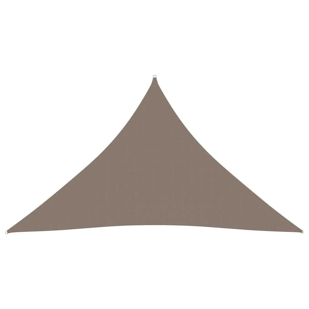 Vela ombreggiante triangolare in tessuto Oxford 3 x 4 x 4 m tortora 02_0009840