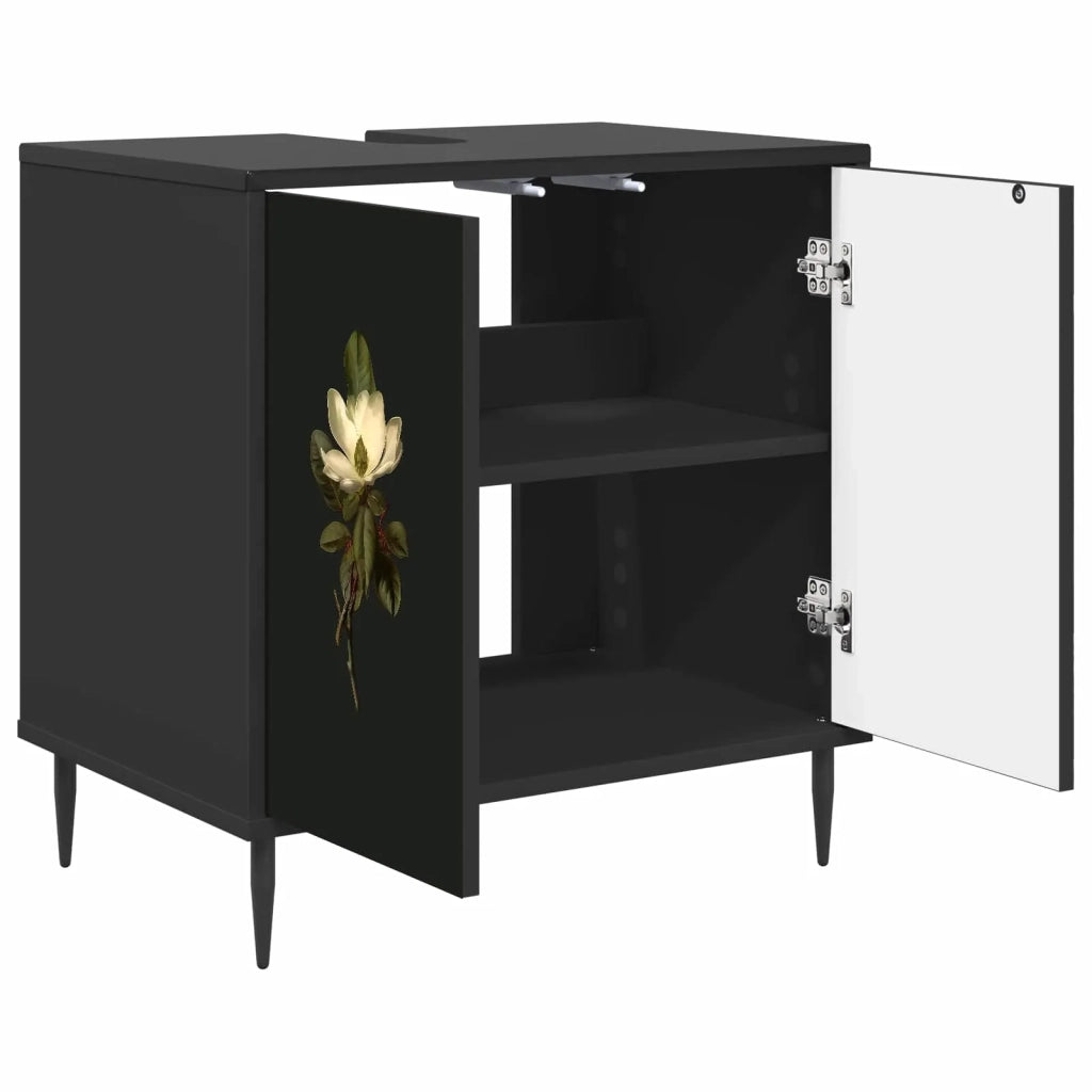 Mobile da Bagno BREMEN Rovere Nero 60 x 40 x 61 cm 8007427