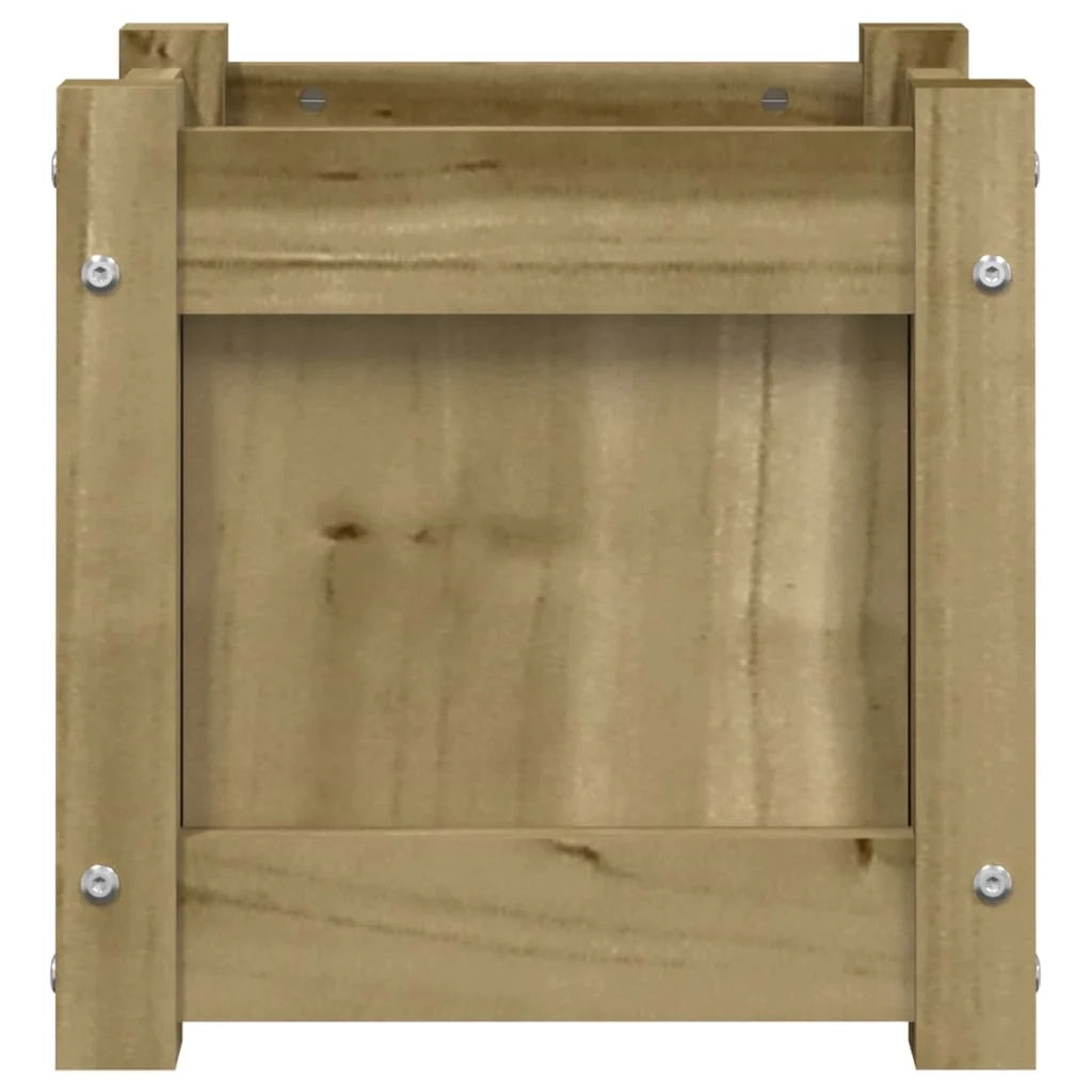 Fioriera aiuola rialzata fioriera aiuola giardino terrazza set da 2 legno di pino impregnato marrone 02_0039031