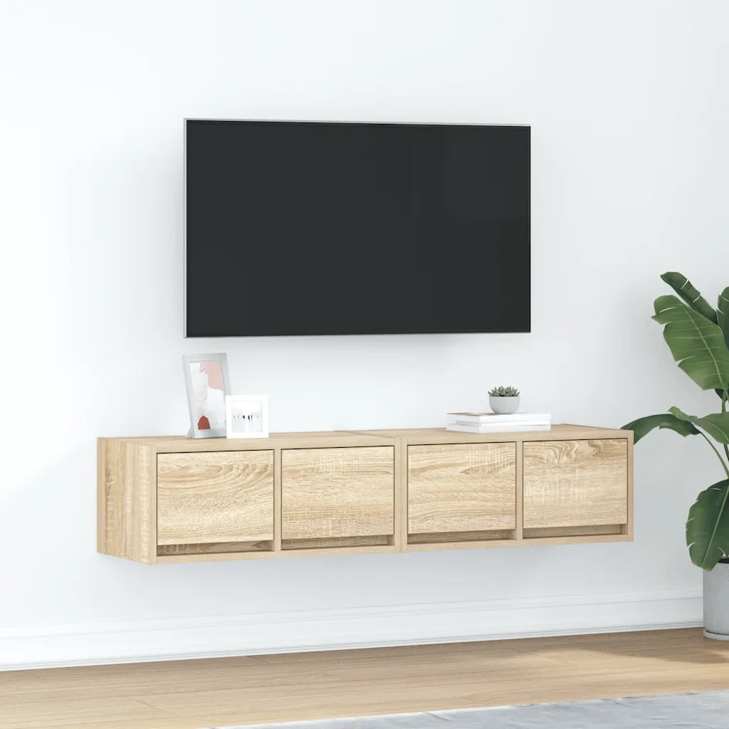Mobili TV 2 pz Rovere Sonoma 60x31x25,5 cm in Legno Multistrato 861495