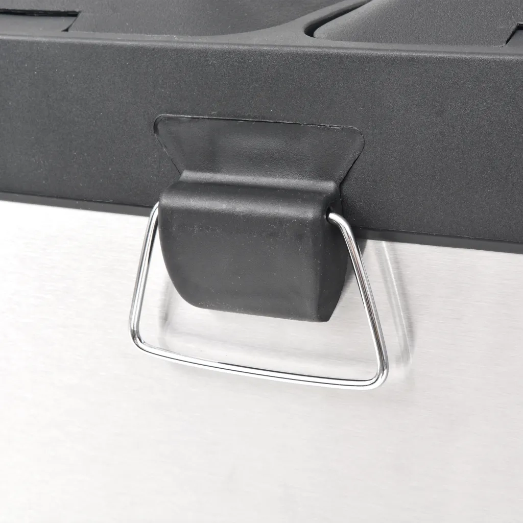 Pattumiera a Pedale per Riciclo in Acciaio Inossidabile 36 L 50600