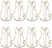 Battenti di Carta a Forma di Gatto 12 Pezzi - Design Unico - Materiale Duraturo - Multifunzionale - 3x2 cm - Lunga Durata - Clips