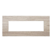 Placca Plastica Serie Venus 7P Colore Legno Chiaro Compatibile Con Vimar Arke