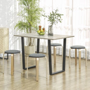 SGABELLO Impilabile 40x40x45 cm Grigio Set da 4 pezzi