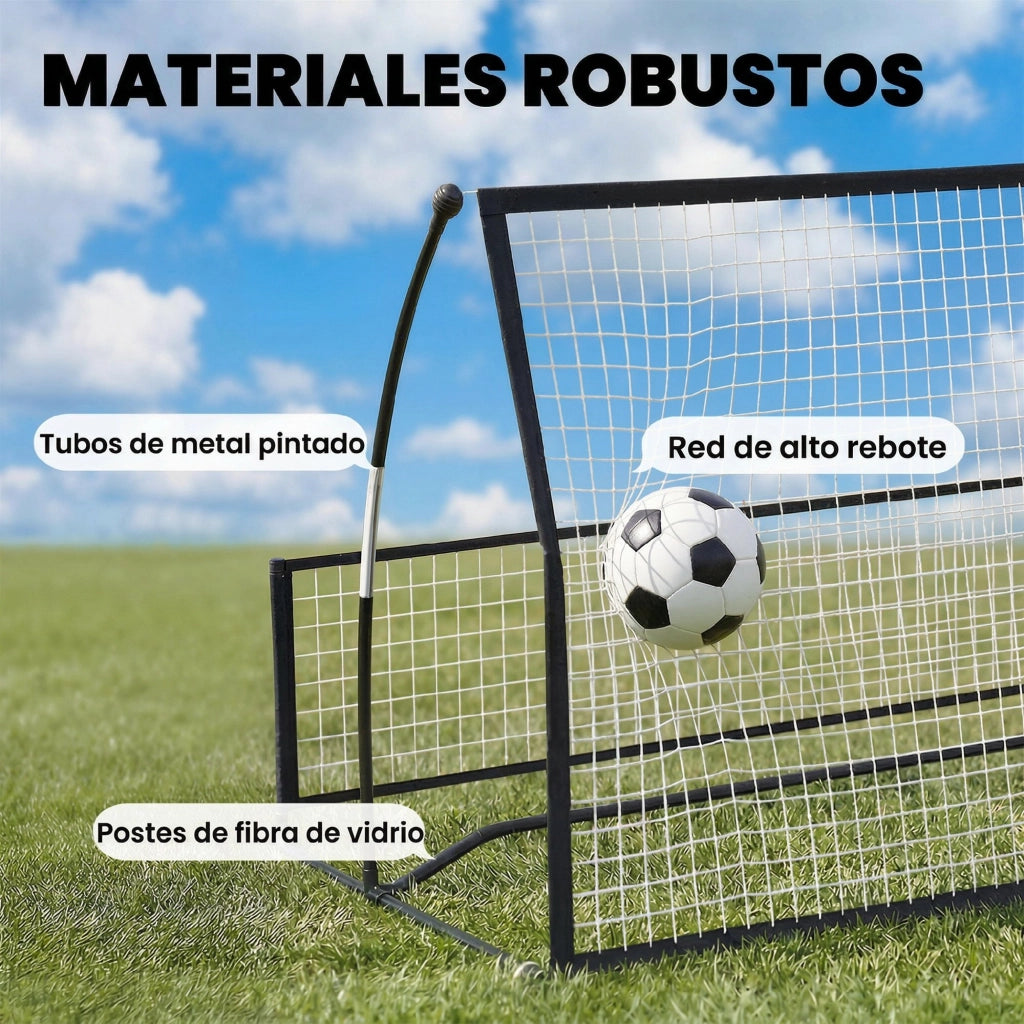 Rete da Calcio Portatile Pieghevole ¨C Zephmum ¨C 200x94x122 cm Nero