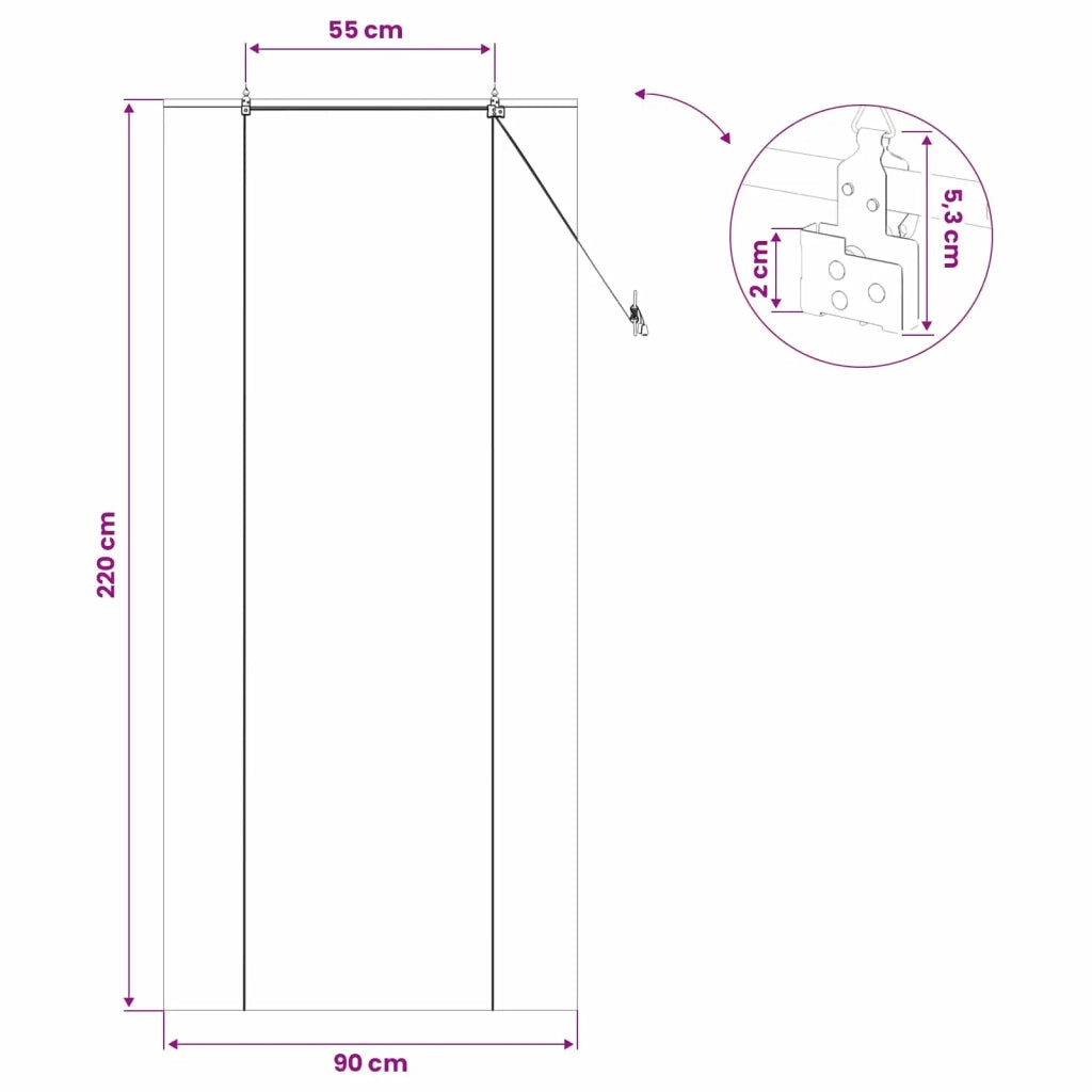 Tenda a rullo Marrone 90 x 220 cm Bambù 42039796