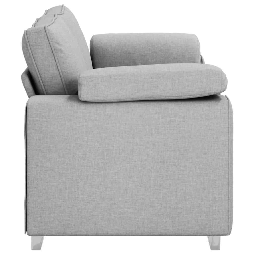 Divano a due posti Grigio Nuvola 180 cm Tessuto 4105235