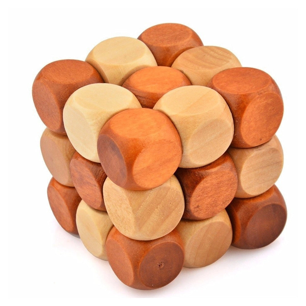 Trade Shop - Gioco Puzzle Legno Cubo Rompicapo Antistress Giocattolo Educativo Bambini -