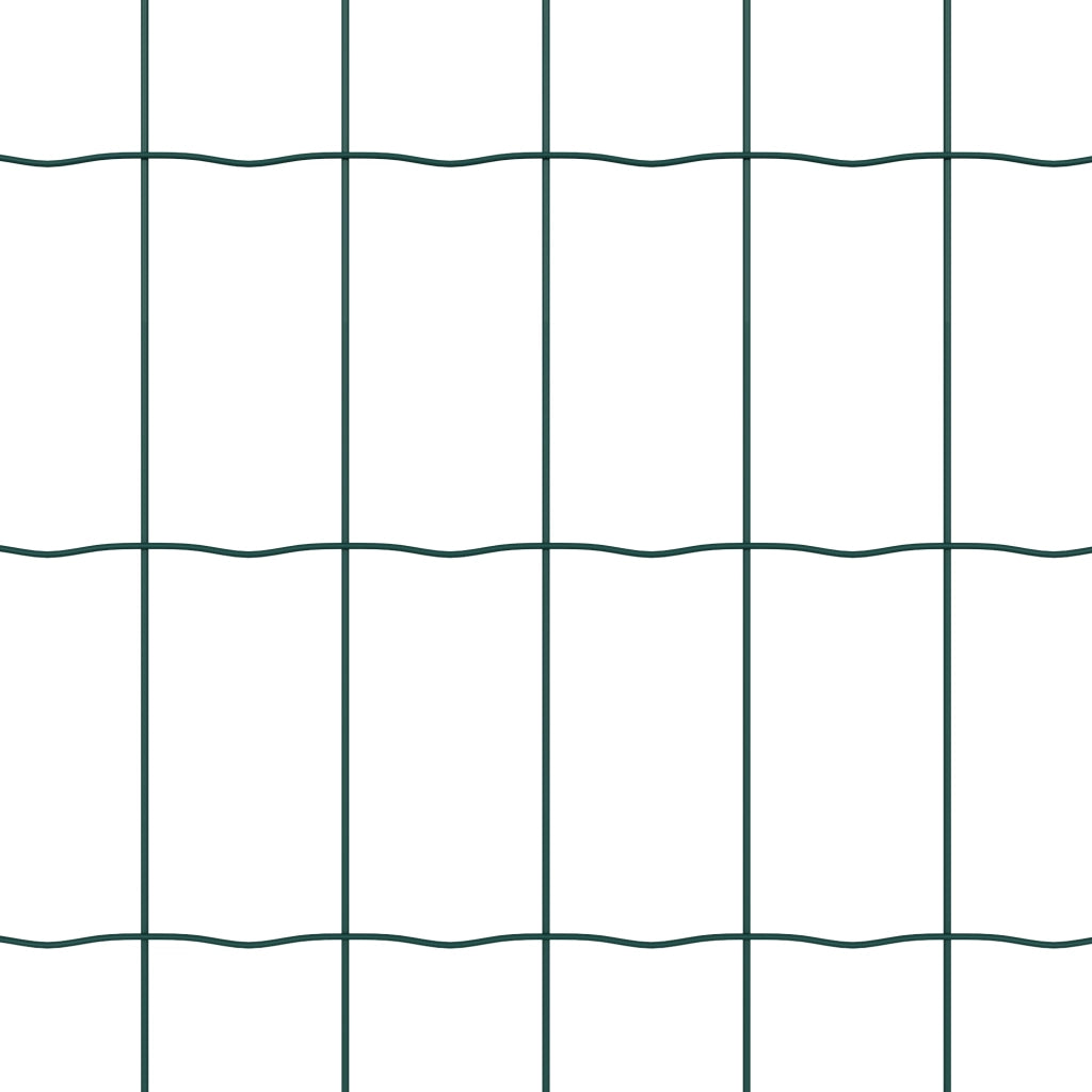 Recinto Euro con 7 post 0.8x10 m Acciaio Zincato Verde
