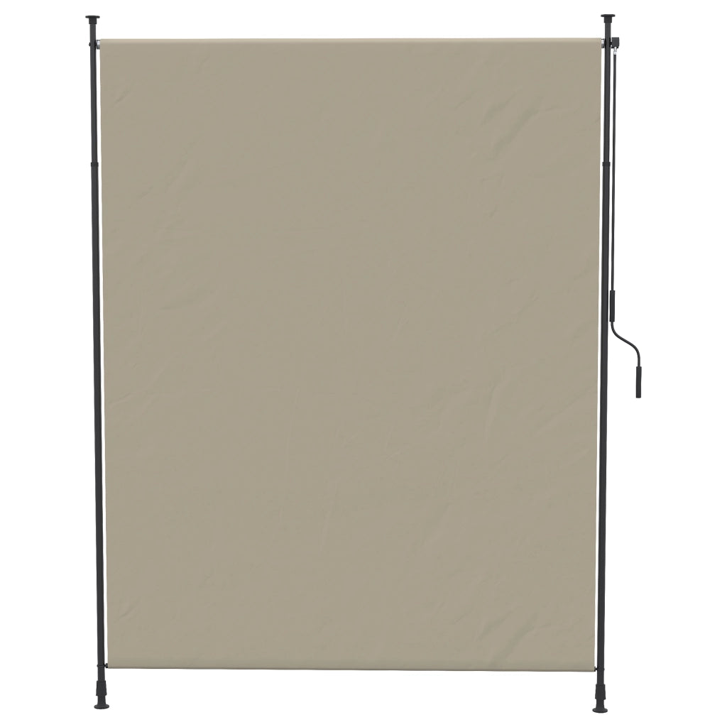 Tenda da balcone scorrevole a manovella ¨C zephmum ¨C sabbia 200x305 cm alluminio