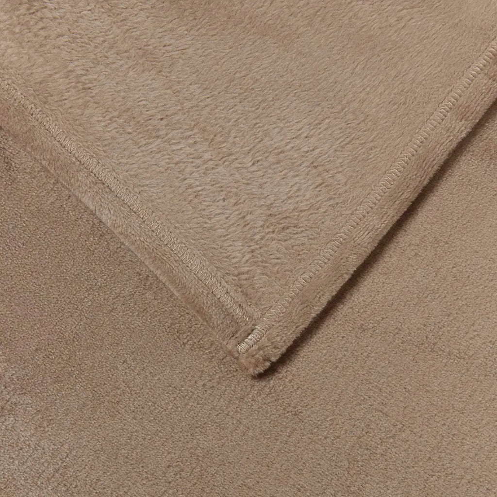 Coperte da Pile 6 pz Cammello 240 x 270 cm Panno