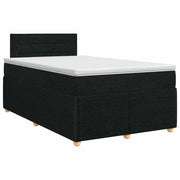 Letto box spring con materasso Nero 120 x 200 cm Tessuto 3451435