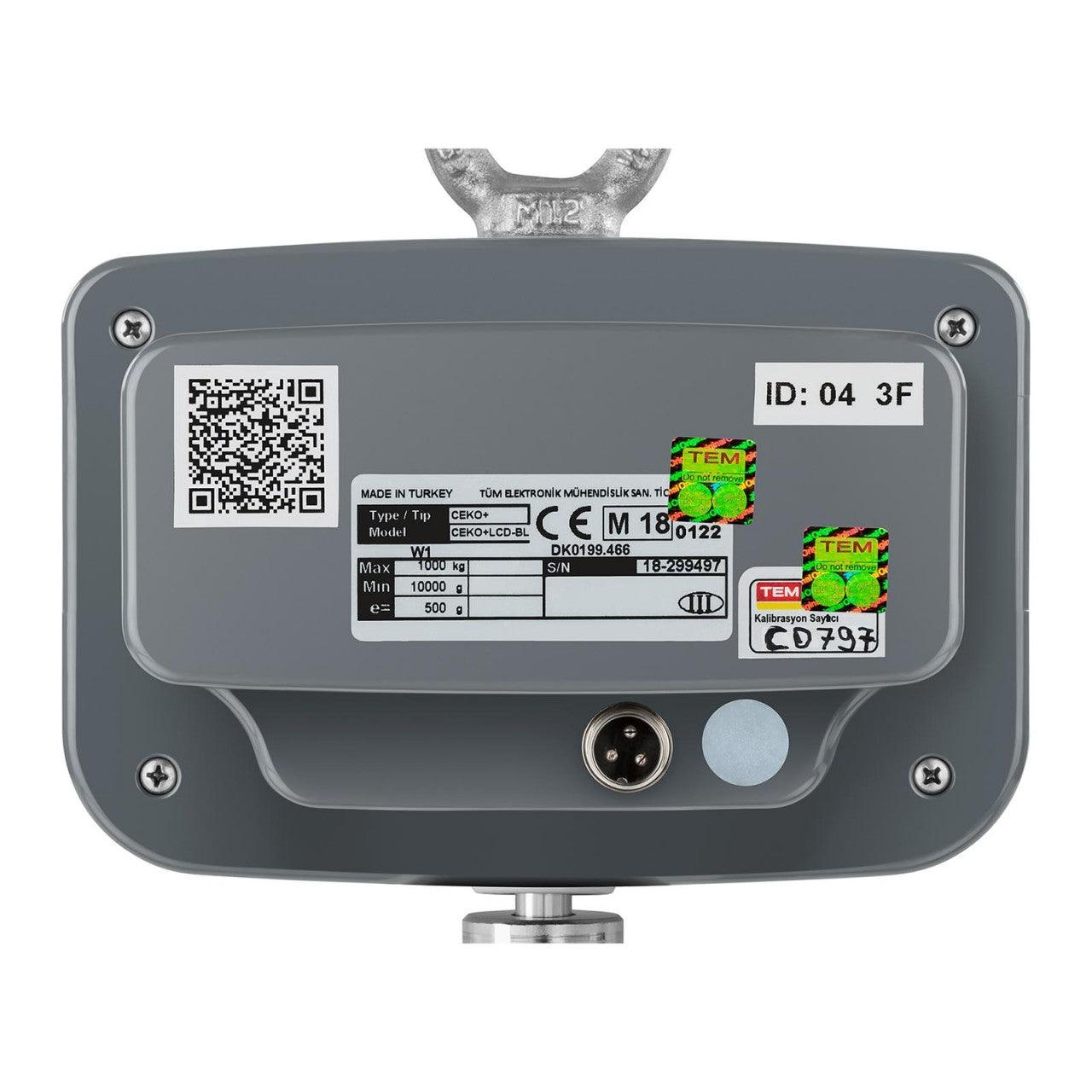 Bilancia pesatrice a gancio - 500 kg / 100 g 14_0001256