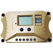 Trade Shop - Controller Regolatore Carica Batteria 702 2porte Usb 20a Pannello Energia Solare -