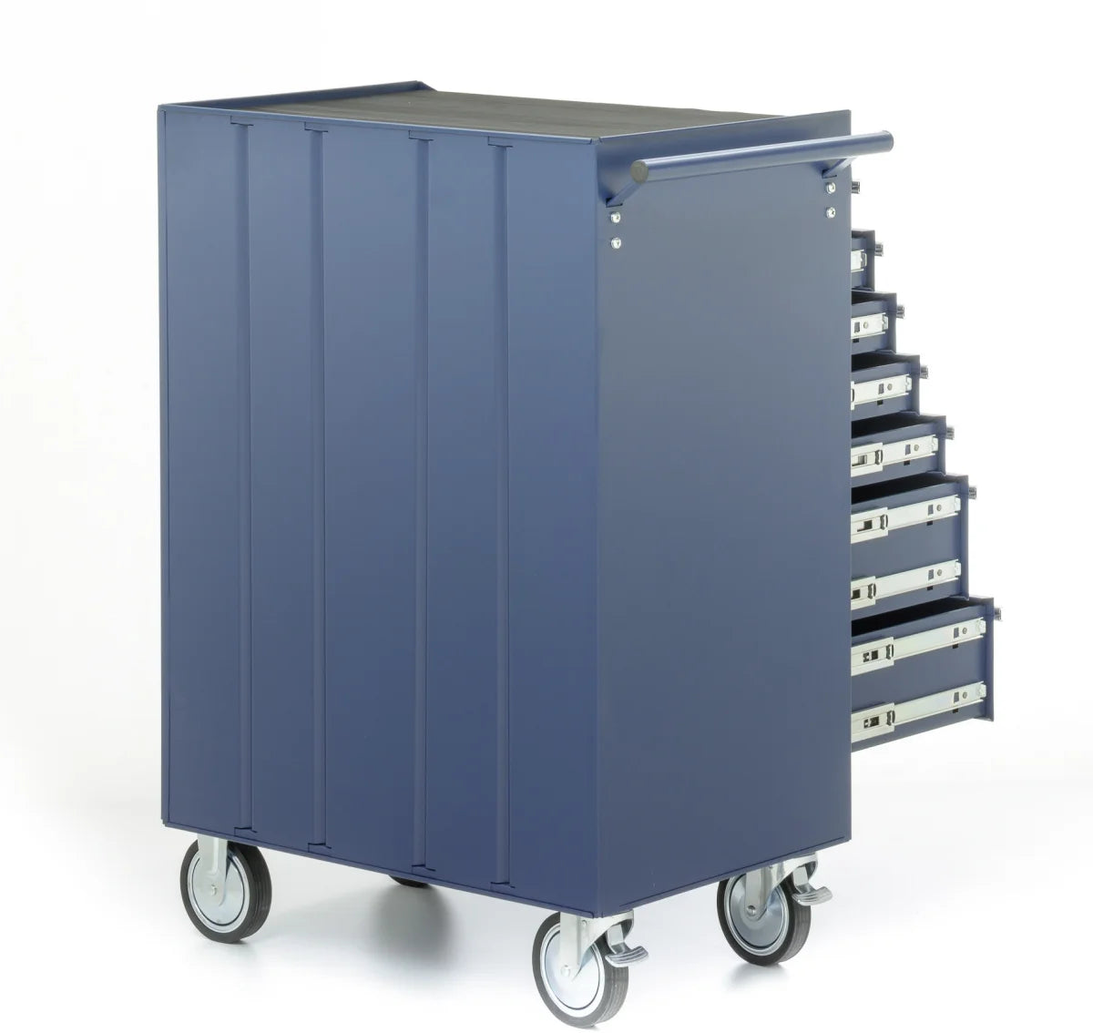 Carrello da officina, 7 cassetti, colore blu