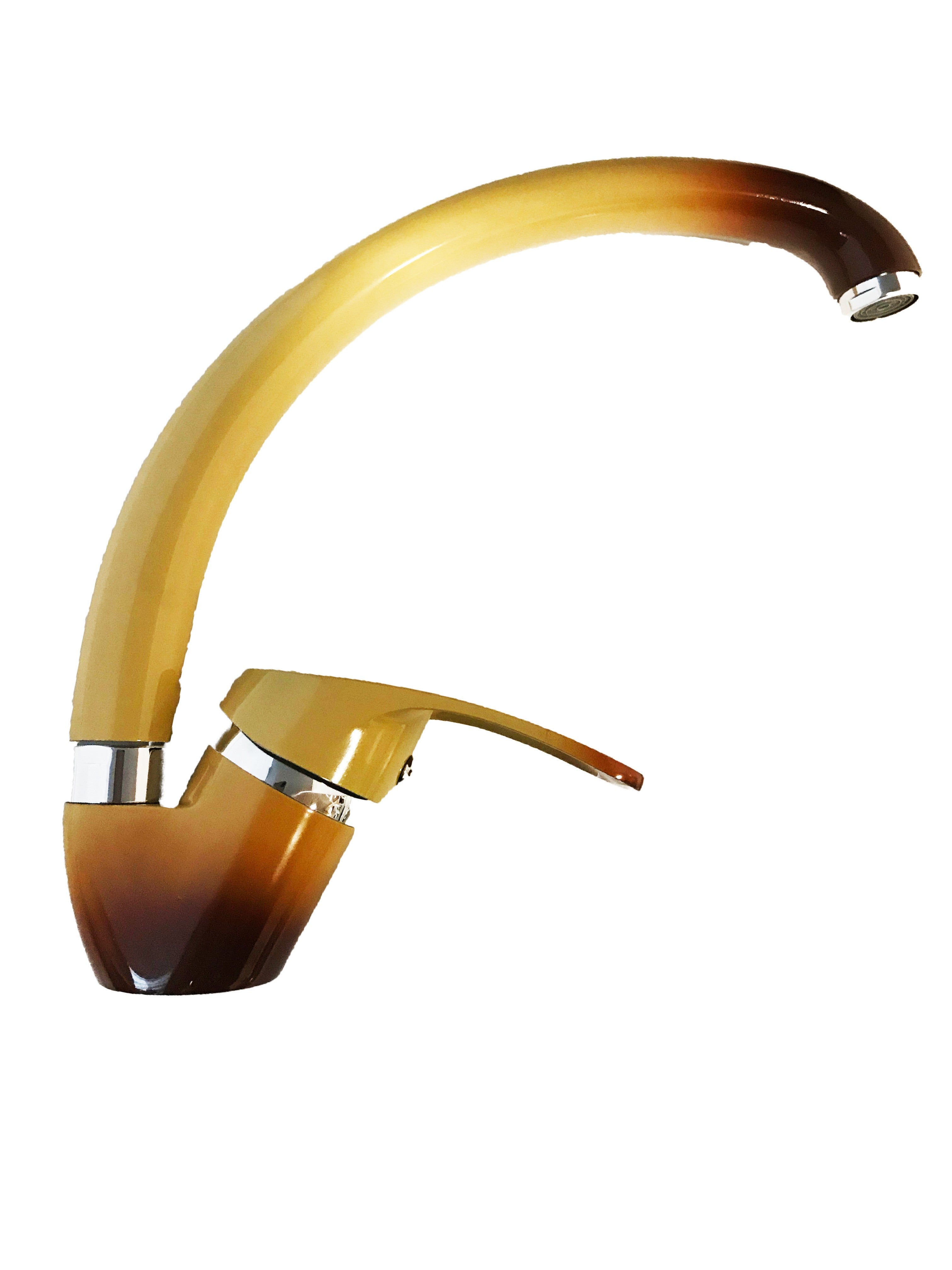 Rubinetto miscelatore per cucina con canna alta, terra di francia