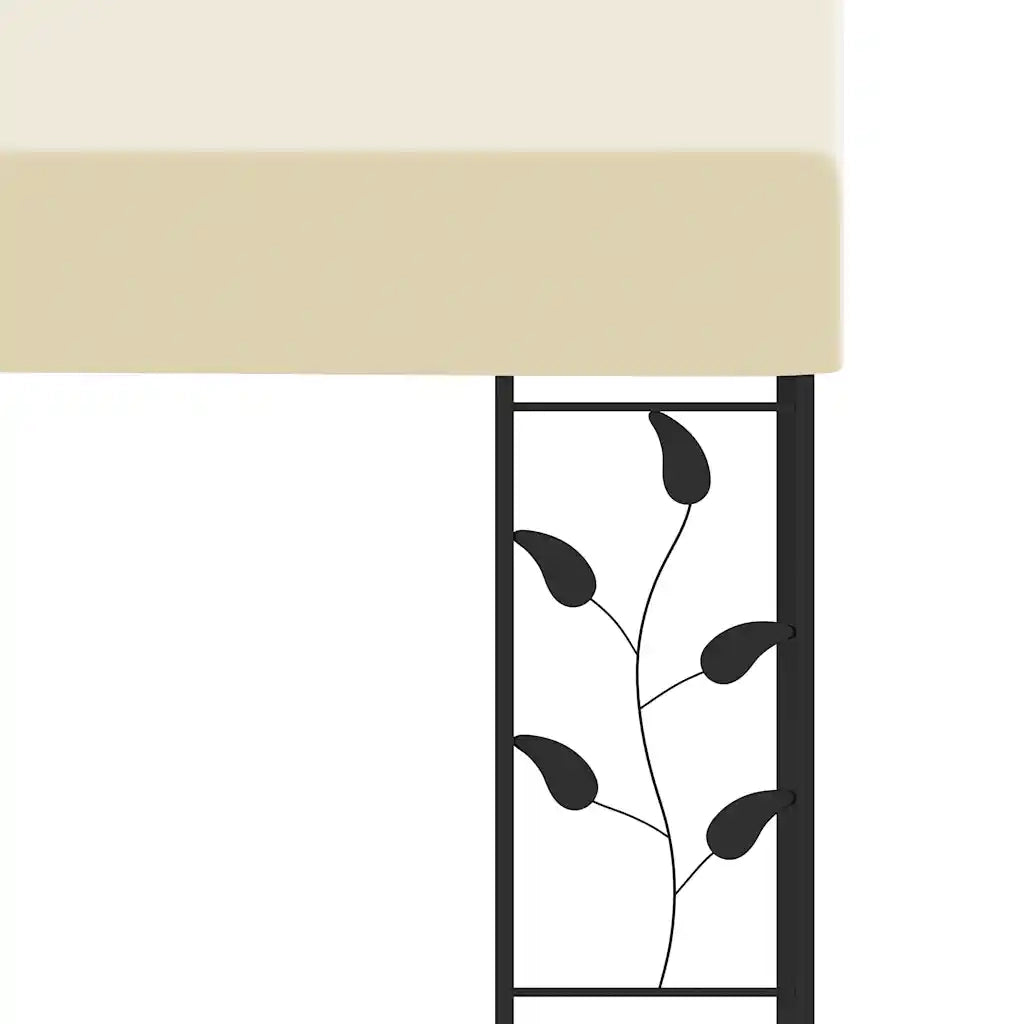 Gazebo | Pergolato a Parete 4x3x2,5 m Crema