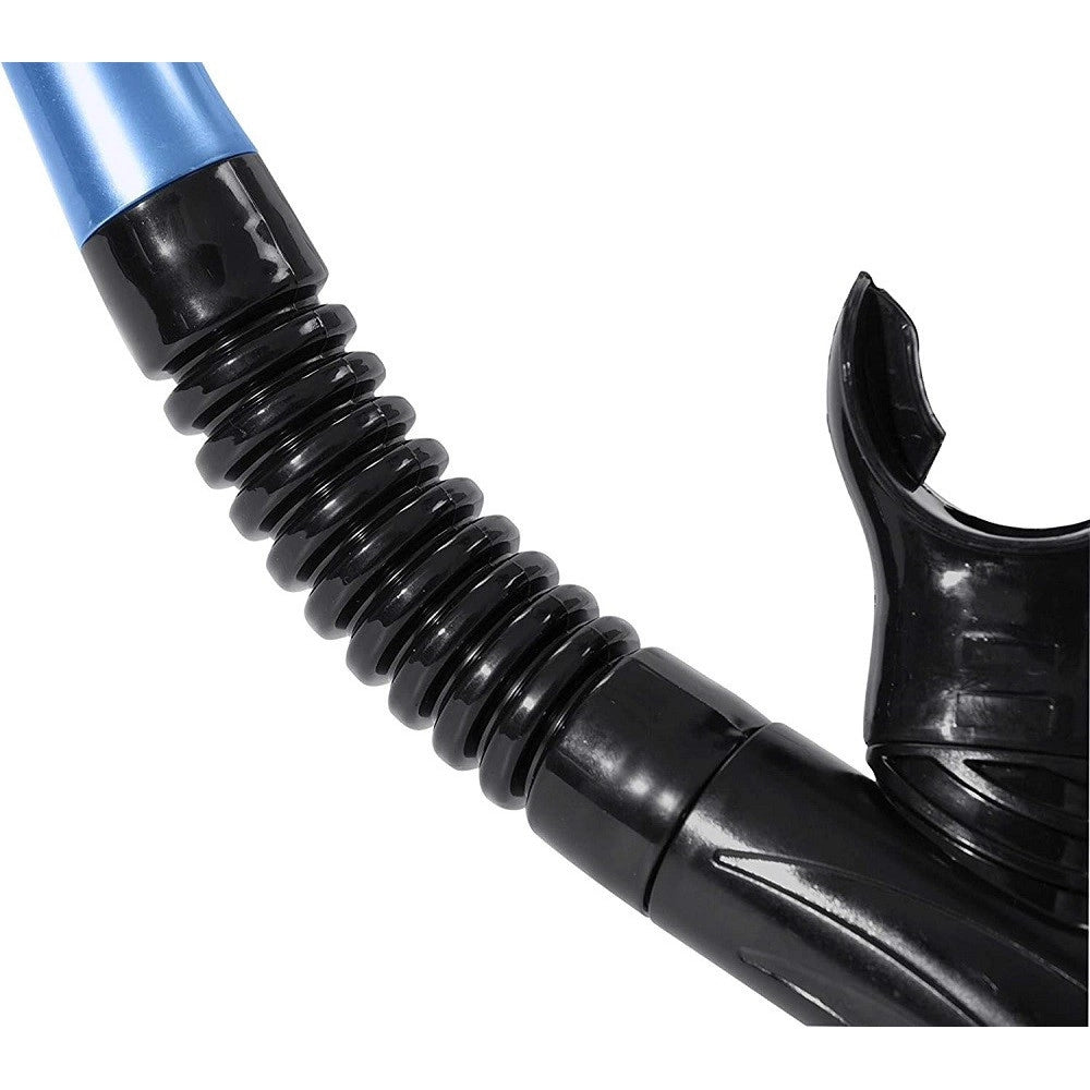 Trade Shop - Set Maschera Boccaglio Pinne Da Snorkeling Blacksea Per Adulti Immersioni 25045 -