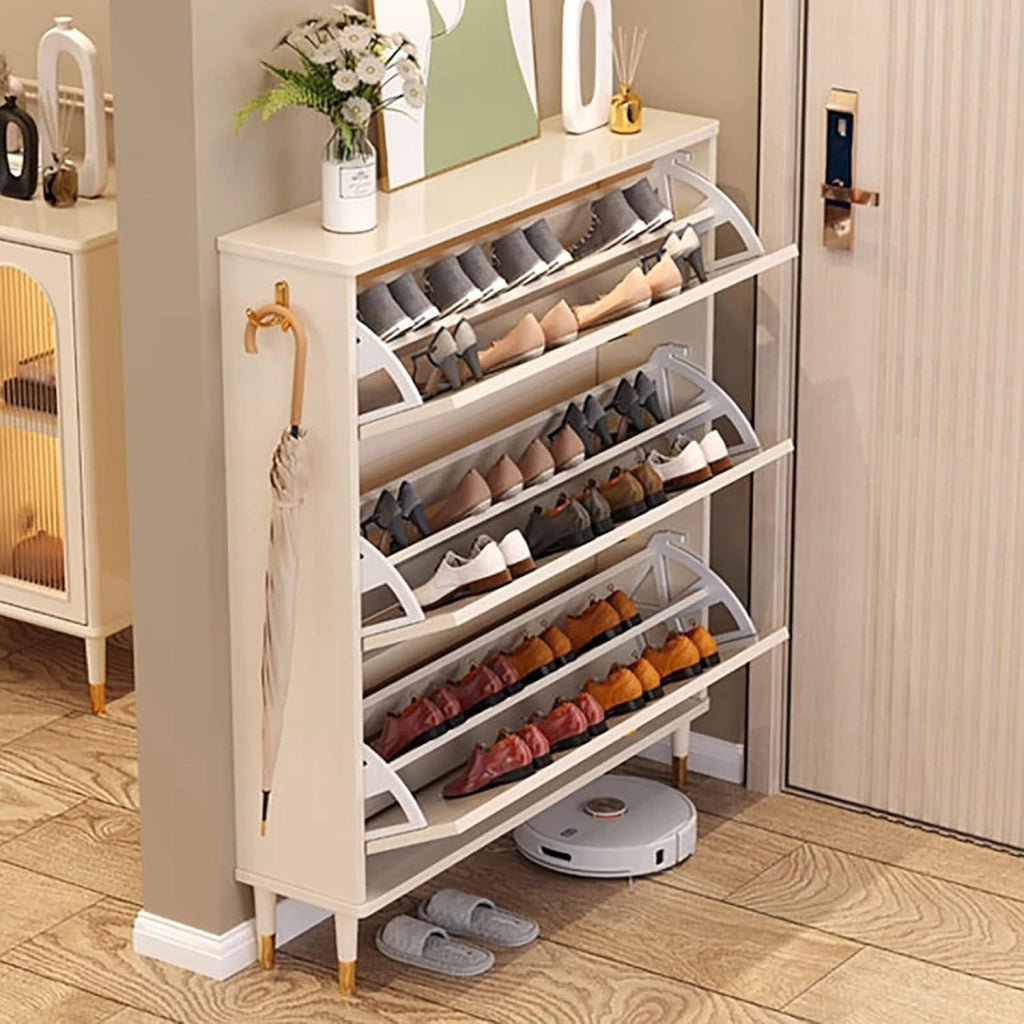 scarpiera Scarpiera Sottile - Scarpiera autoportante con Ante, scarpiere per Ingresso, scarpiera - per riporre e organizzare Scarpe da corridoio (Dimensioni: 60 cm-24 cm)