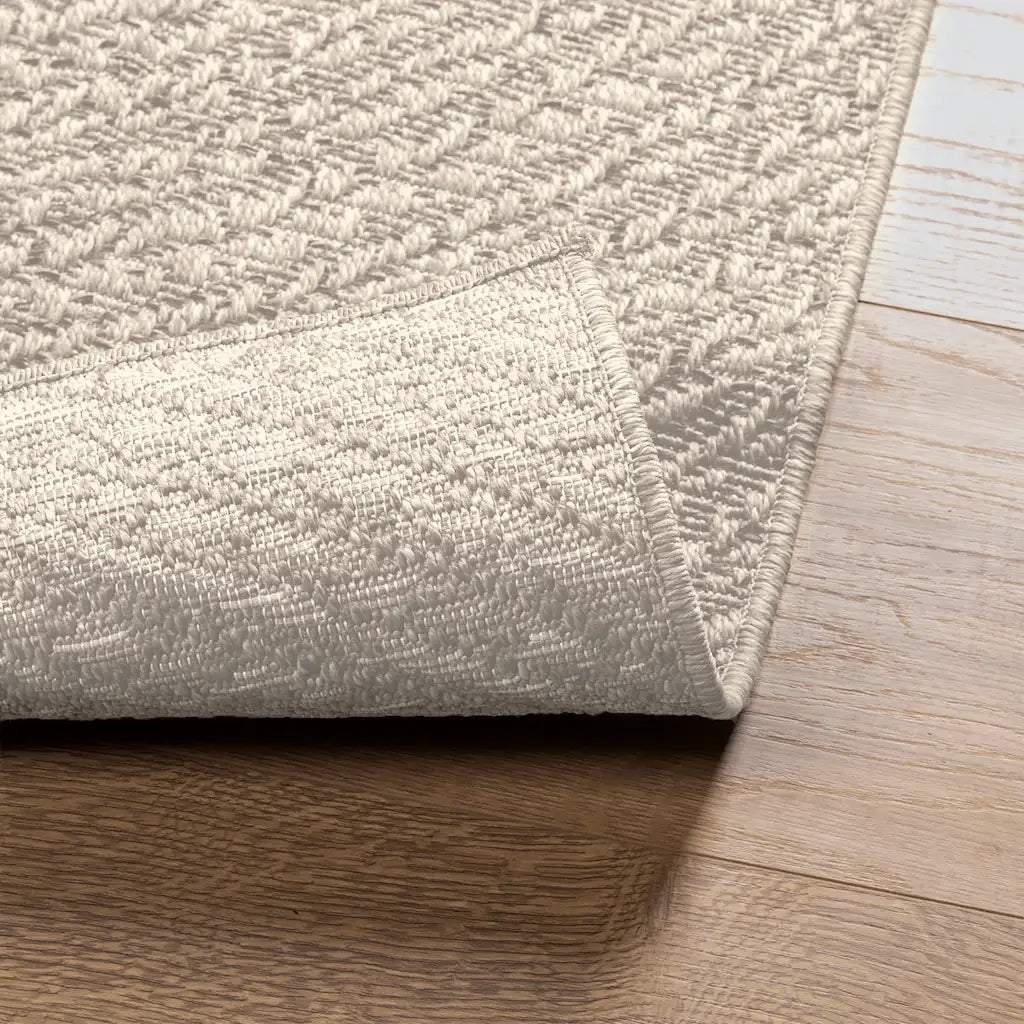 Tappeto ZIZUR Crema 140x200 cm Aspetto Iuta Interni ed Esterni 4010378