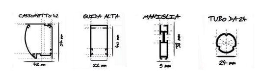 Zanzariera laterale a molla Z40 in kit da taglio Misure L150cm x H250cm - Colore Bianco 9010	