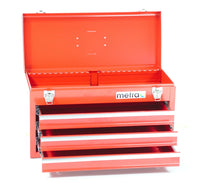 Cassetta degli attrezzi, standard, 3 cassetti, colore rosso