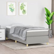 Giroletto a Molle con Materasso Grigio Chiaro100x200 cm Tessutocod mxl 124177