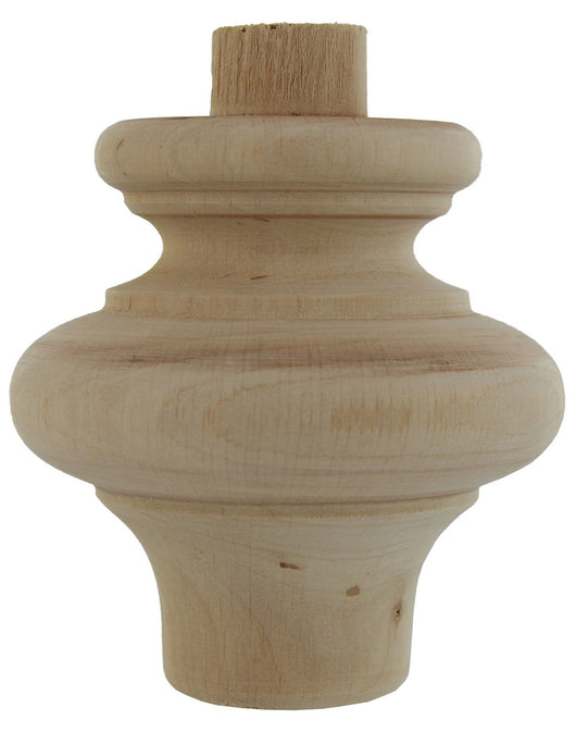 piede in legno di ontano art.53014 , dimensioni mm 80x80h cod:ferx.10219