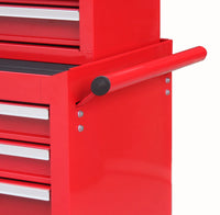 Carrello da officina, 7 cassetti, colore rosso