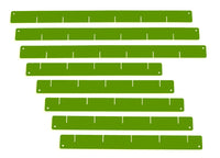 Divisori per cassetti, set verde, per carrelli da officina