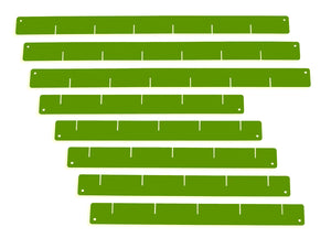 Divisori per cassetti, set verde, per carrelli da officina