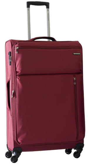 Trolley Valigia Grande Morbida in Poliestere 4 Ruote TSA Ravizzoni Gin Tonic Rossa